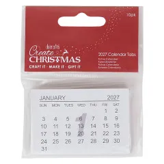 2027 Calendar Tabs - Create Christmas